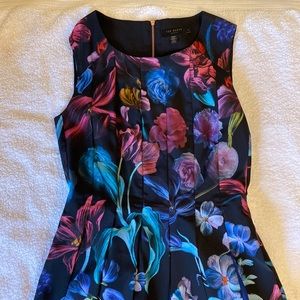 Ted Baker London Multicolored Floral Dress Size 2